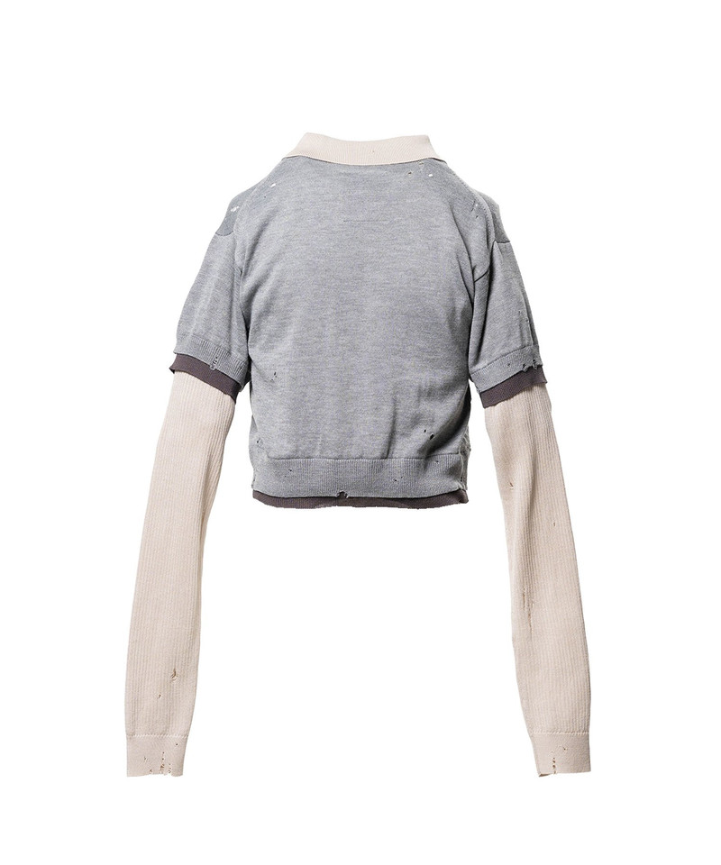 Triple Layered Knit Sweater 13