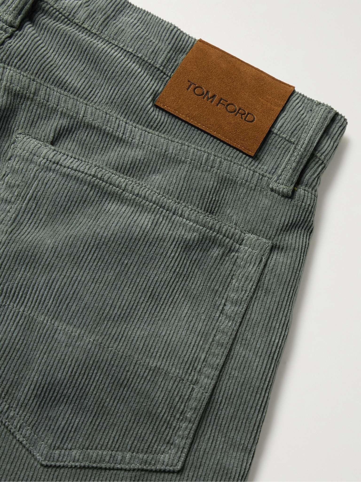 Slim-Fit Cotton-Blend Corduroy Trousers - 5