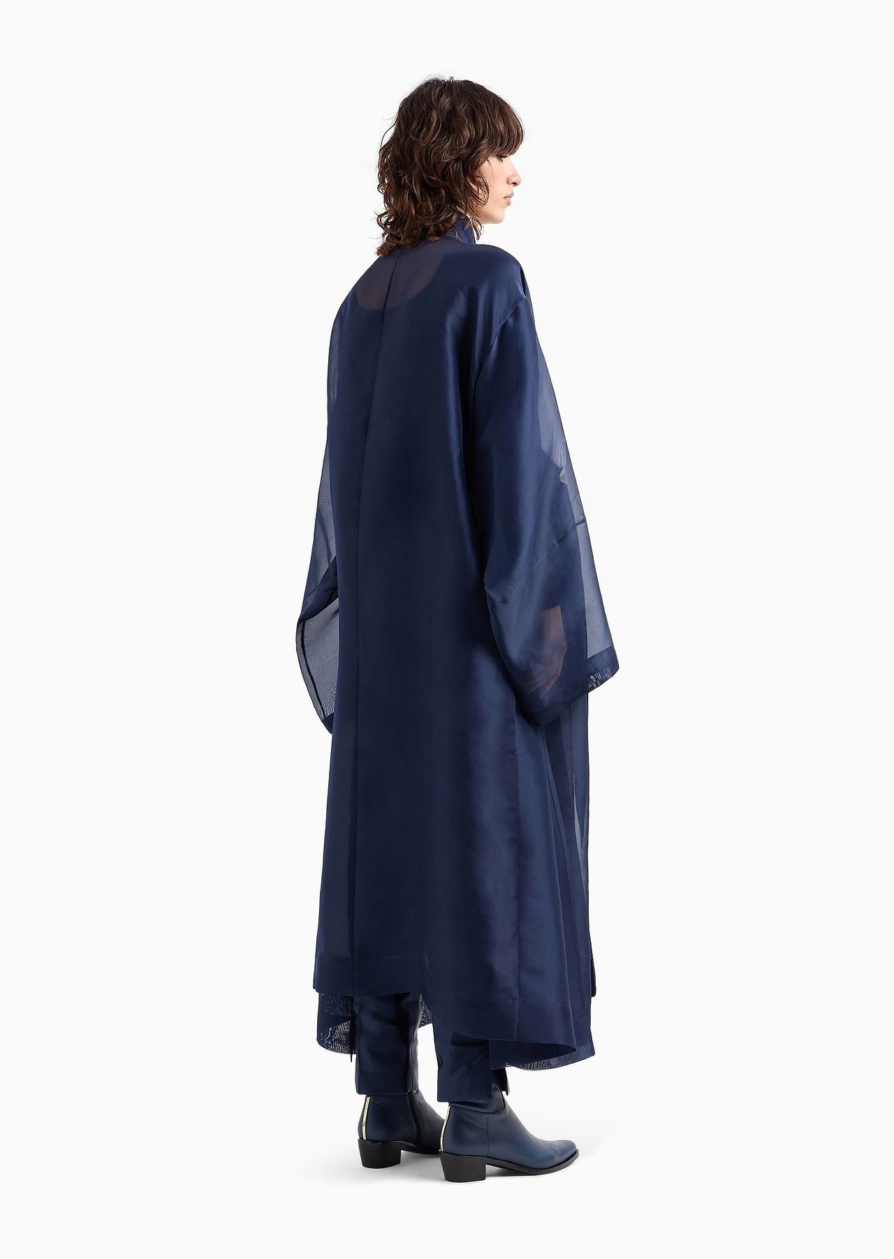 Shantung silk organza kimono - 3