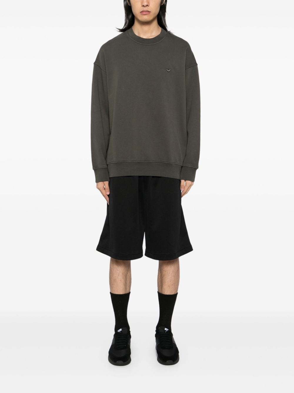 logo-embroidered sweatshirt - 2