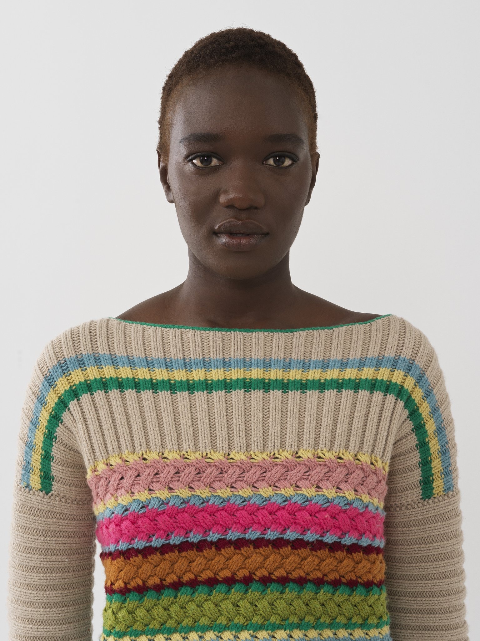 MULTICOLOR STRIPED SWEATER - 6