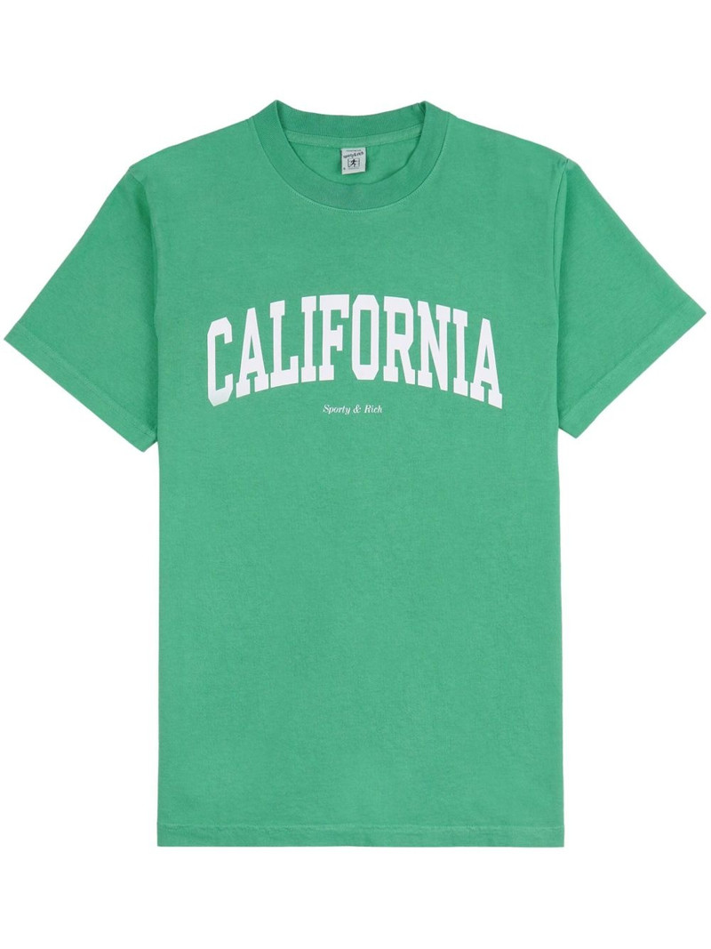 California-print cotton T-shirt 1