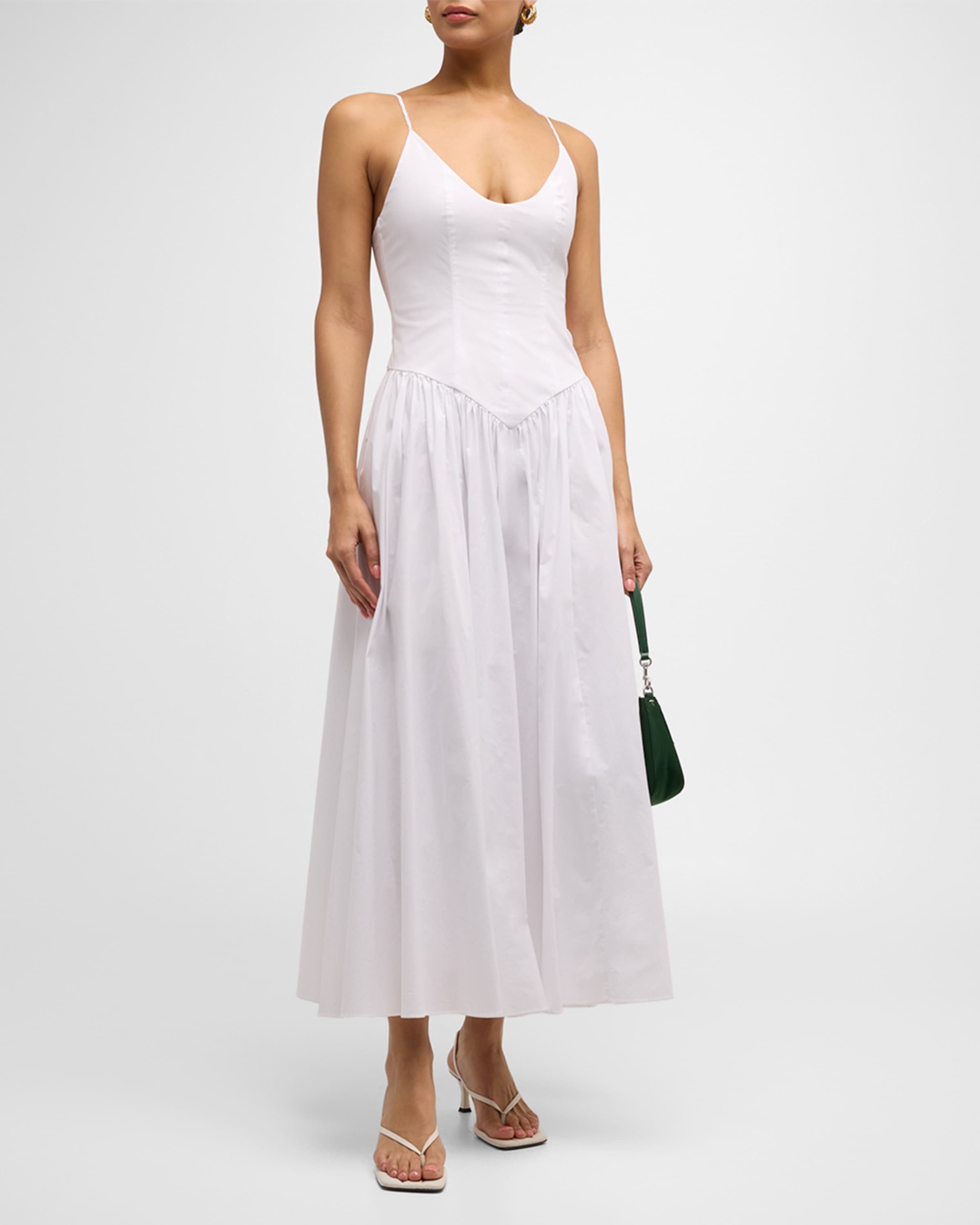 Dena Bustier Cotton Poplin Dress - 2