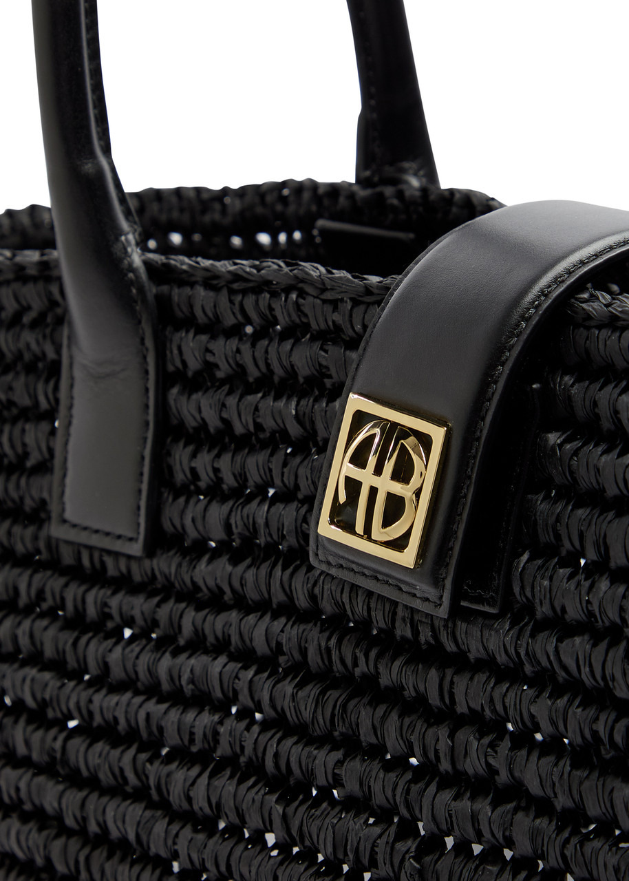 Anine Bing Lou Woven Raffia Tote - 3