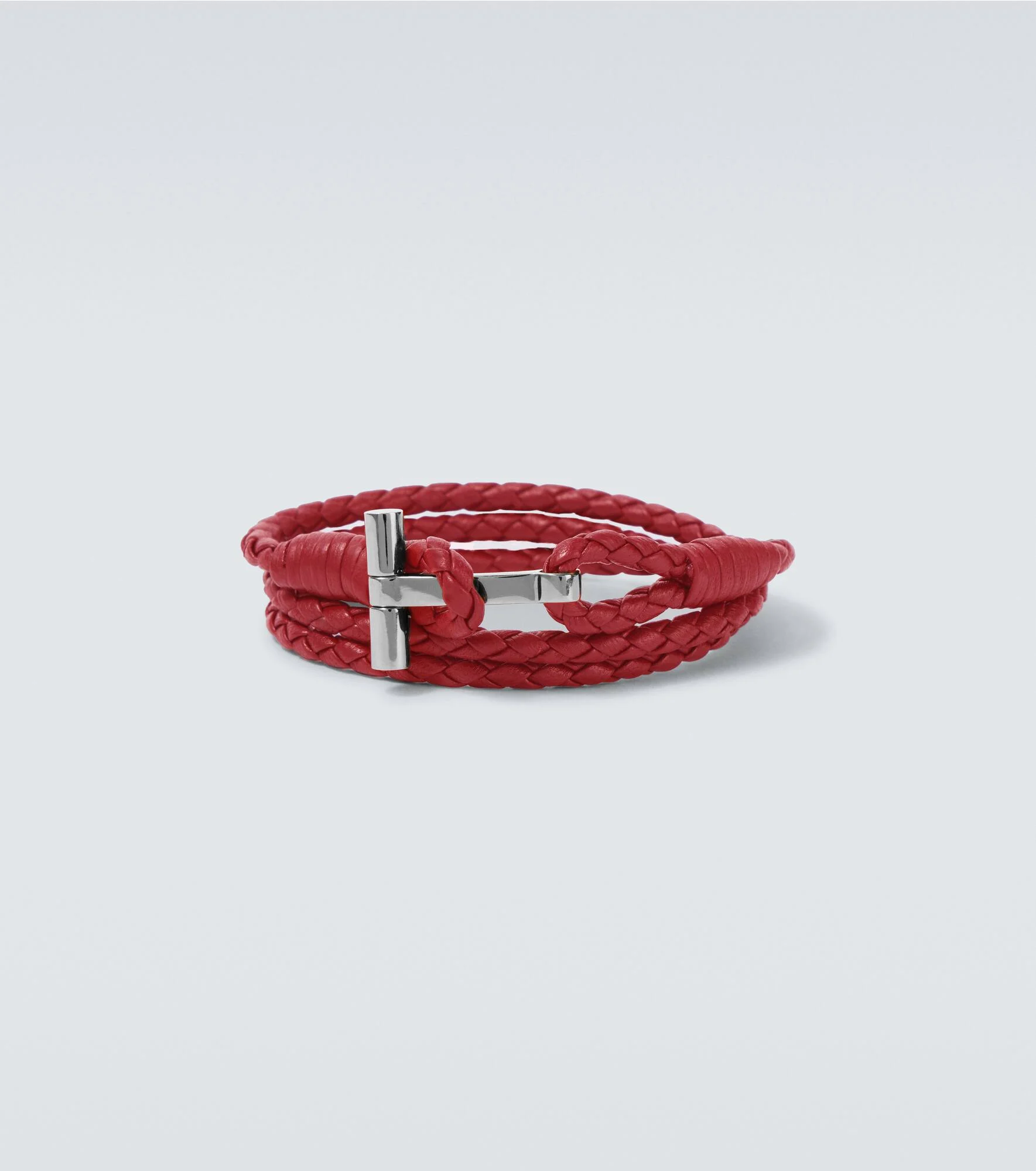 T braided leather bracelet - 1