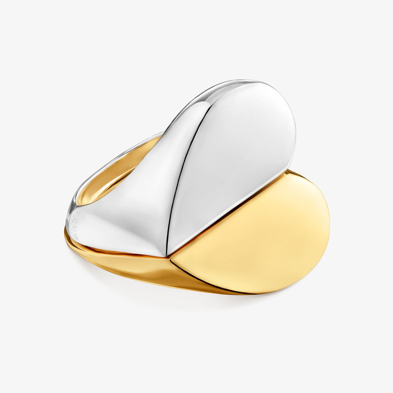 TOUS Pack of two-tone heart motif rings TOUS 1950 outlook