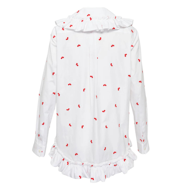 Comme des Garçons GIRL Embroidery Leaf Pattern Blouse outlook