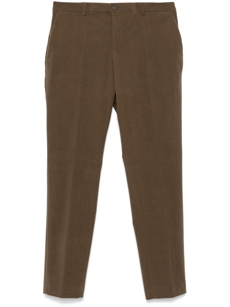 slim-cut corduroy trousers 1