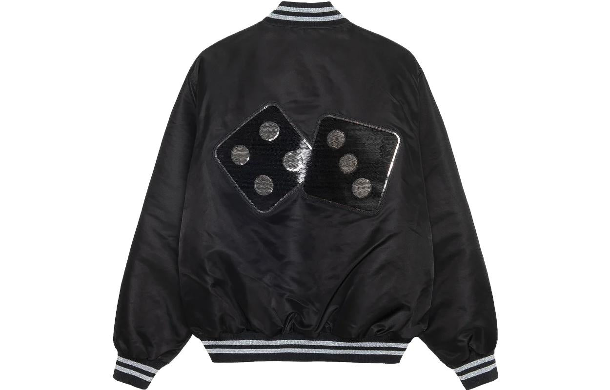 Stussy Sequins Satin Jacket 'Black' 115718 - 2