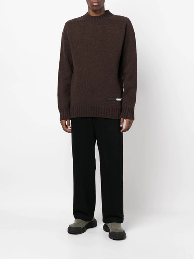 OAMC logo-patch knitted jumper outlook