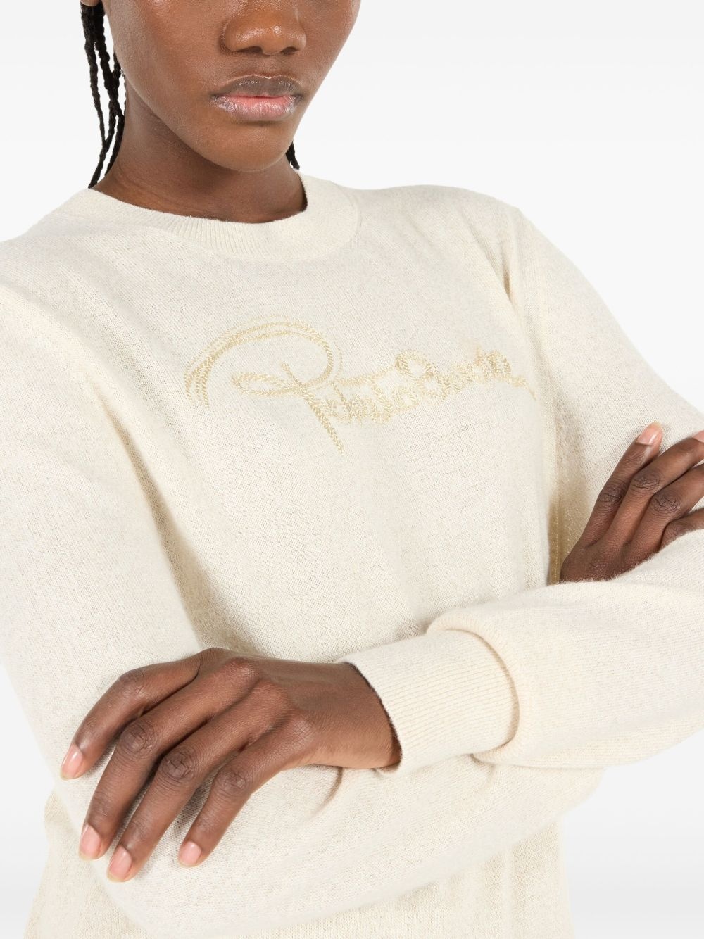 logo-embroidered sweater - 5