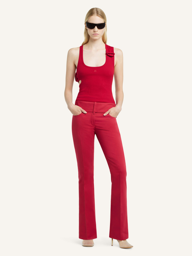 courrèges BELTED BOOTCUT PANTS outlook