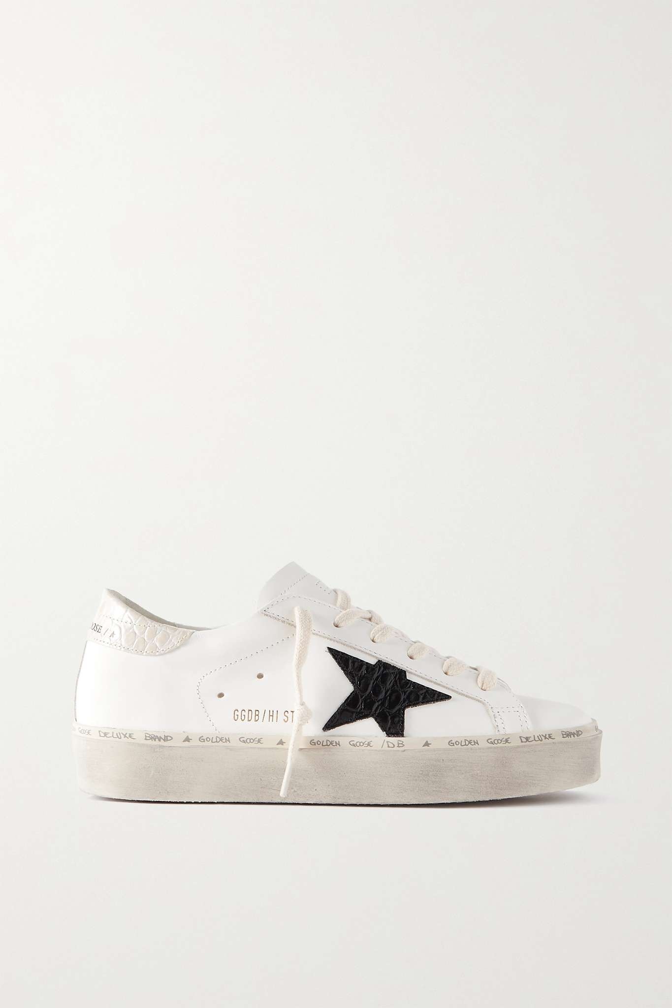 Hi Star distressed leather sneakers - 1