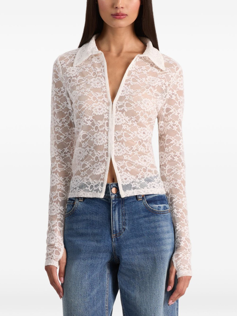 Kara lace button shirt 5