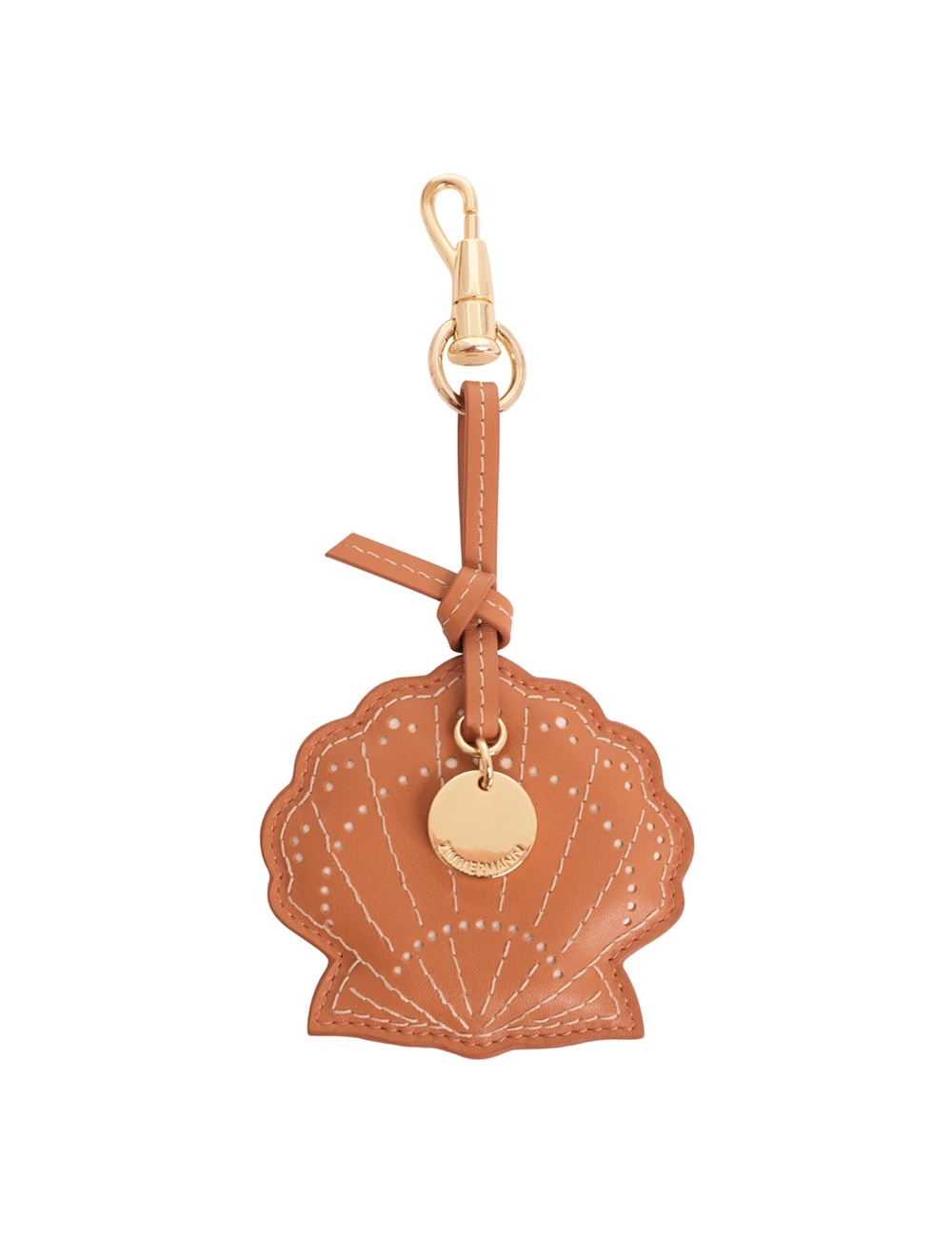 LEATHER SHELL KEY CHARM - 1