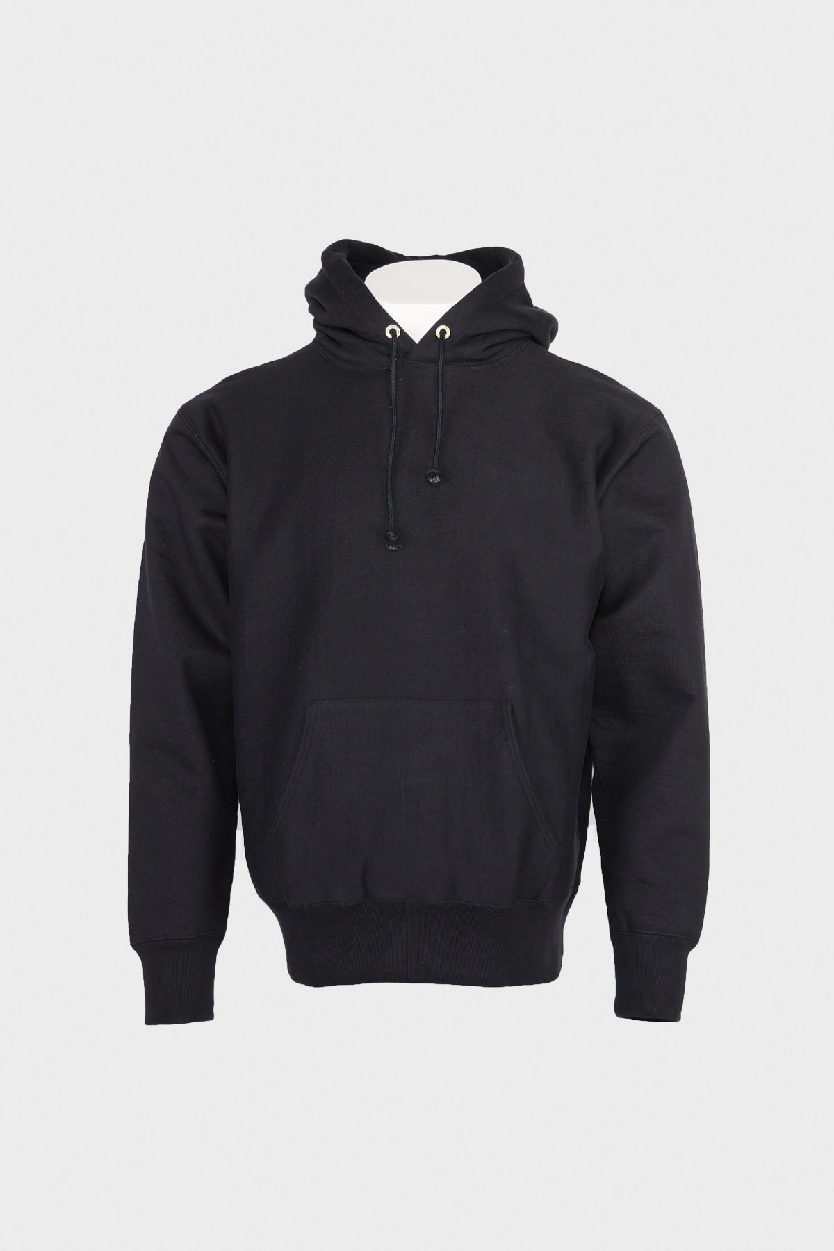 Heavyweight Hooded Sweatshirt - Black - 1