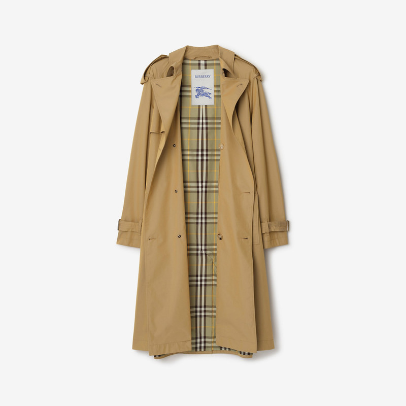 Long Gabardine Trench Coat 7