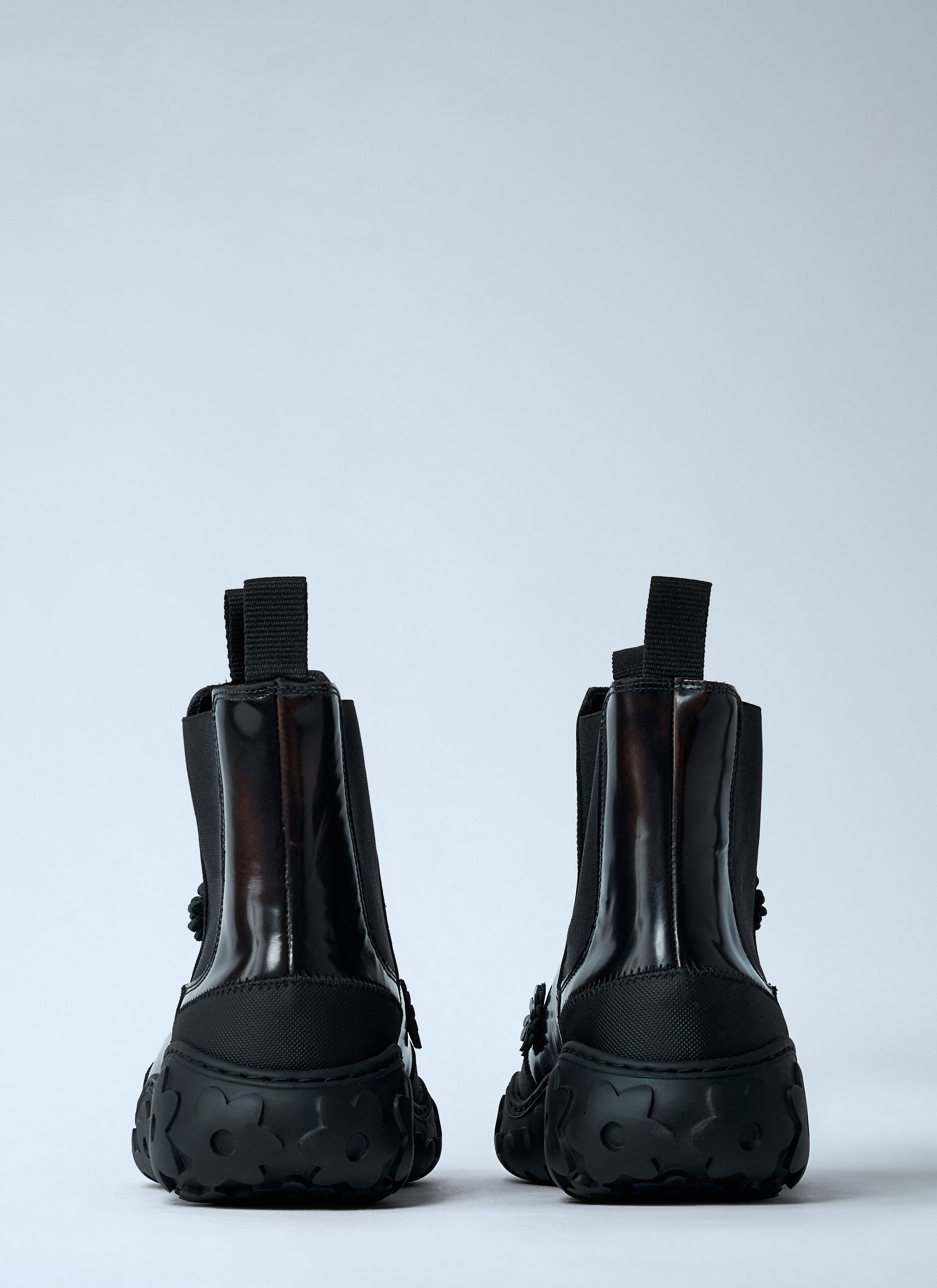 Flower Embellished Boots - 5