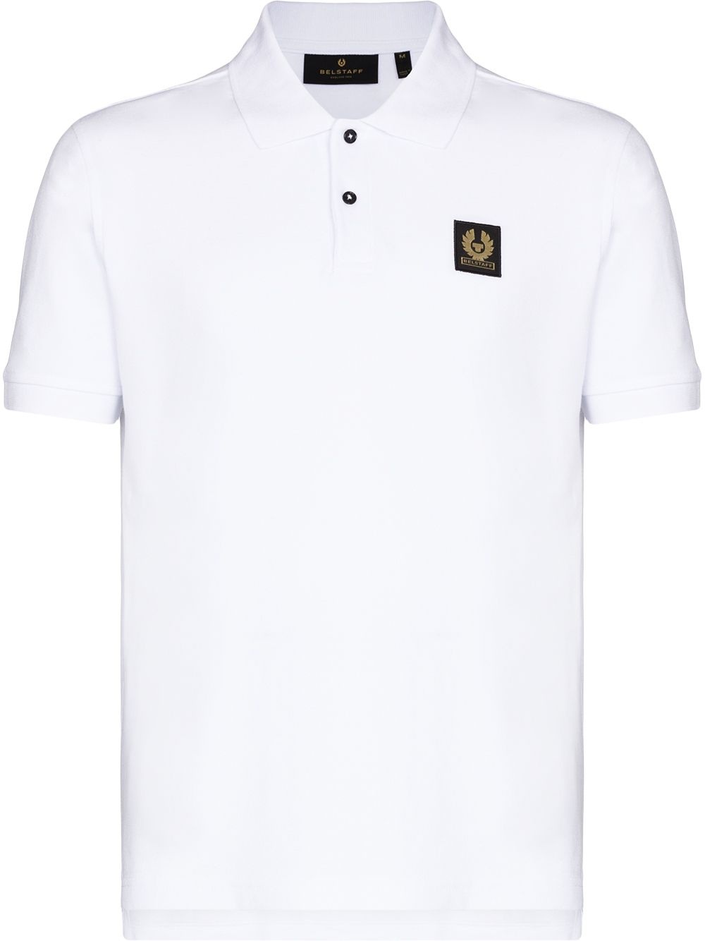 logo patch polo shirt - 1