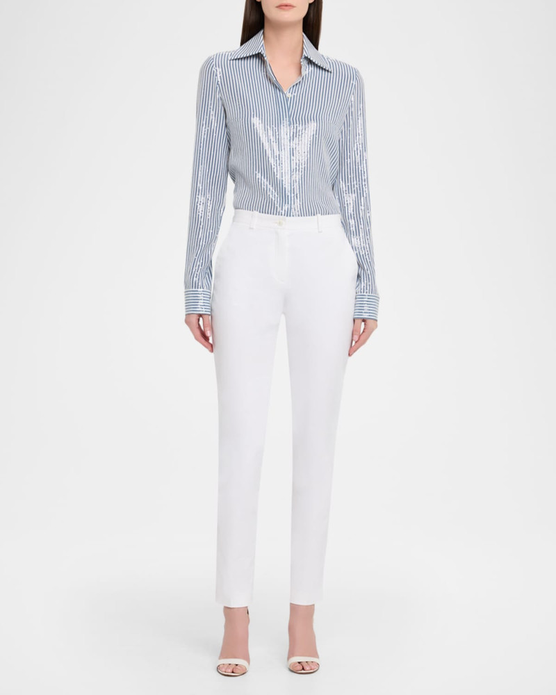 MICHAEL KORS COLLECTION Samantha Slim Double Crepe Pants outlook