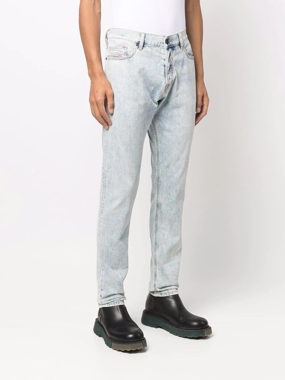 acid-wash denim jeans - 3