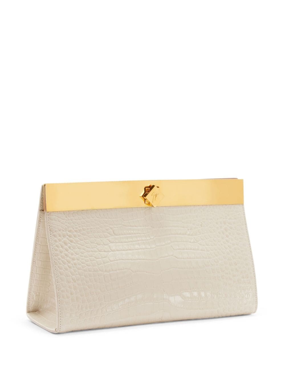 Tanaya crocodile-effect clutch bag - 4