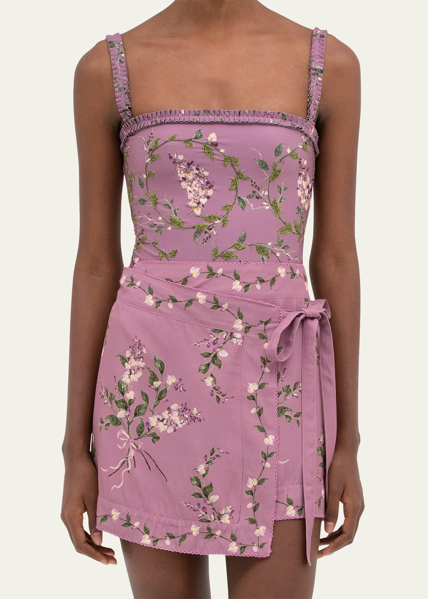 Luna Wisteria Mini Skirt Coverup - 4