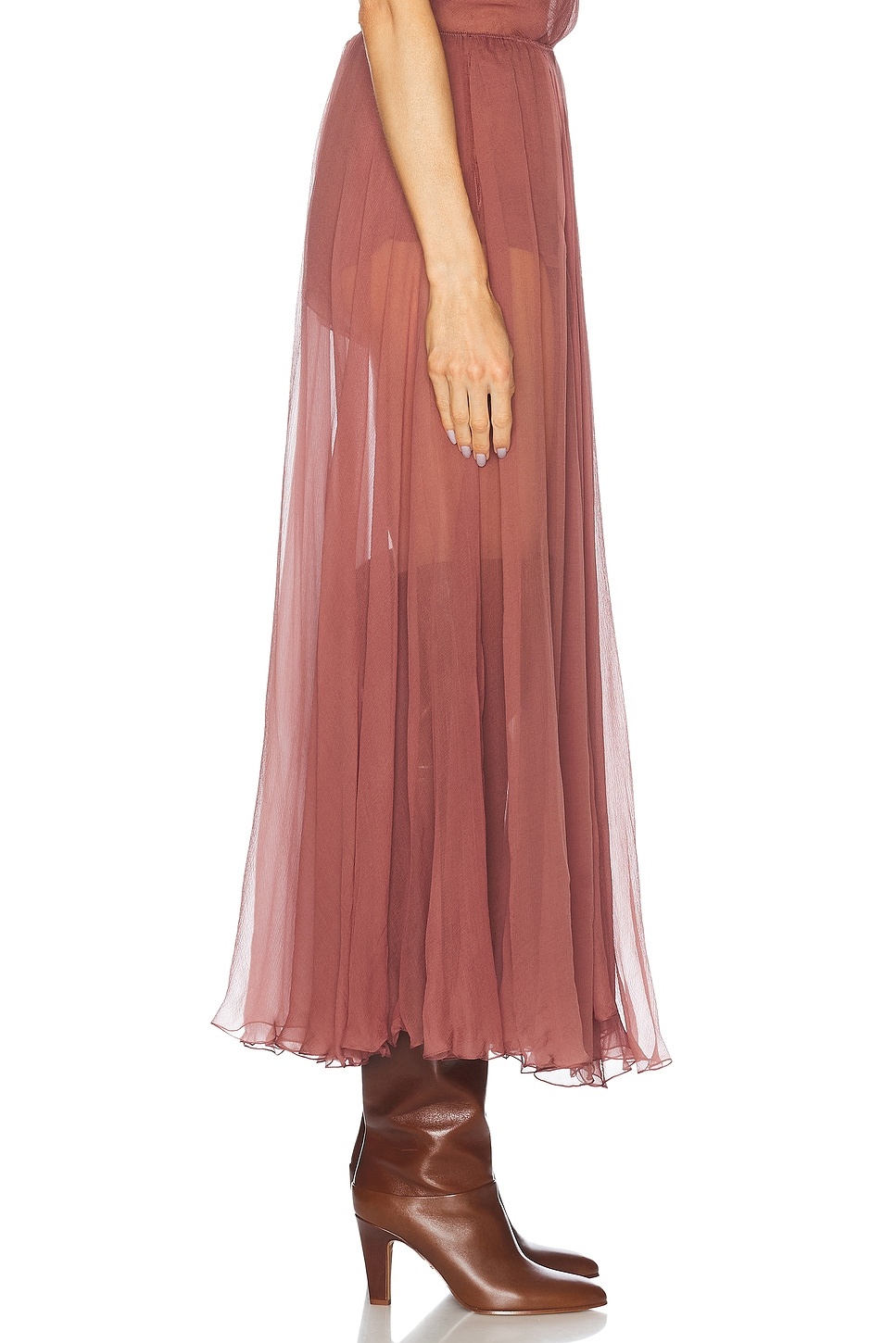 Silk Maxi Skirt - 3