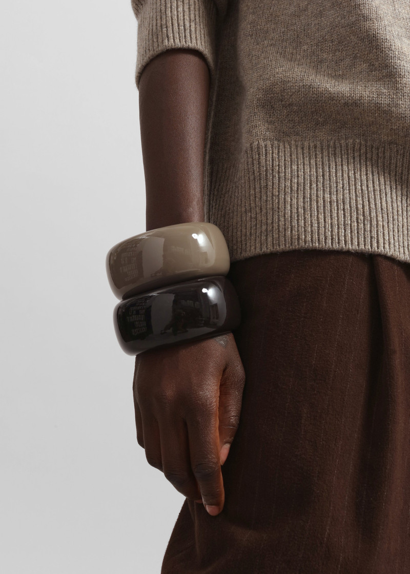 TFS Glossy Bangle - Dark Brown 1
