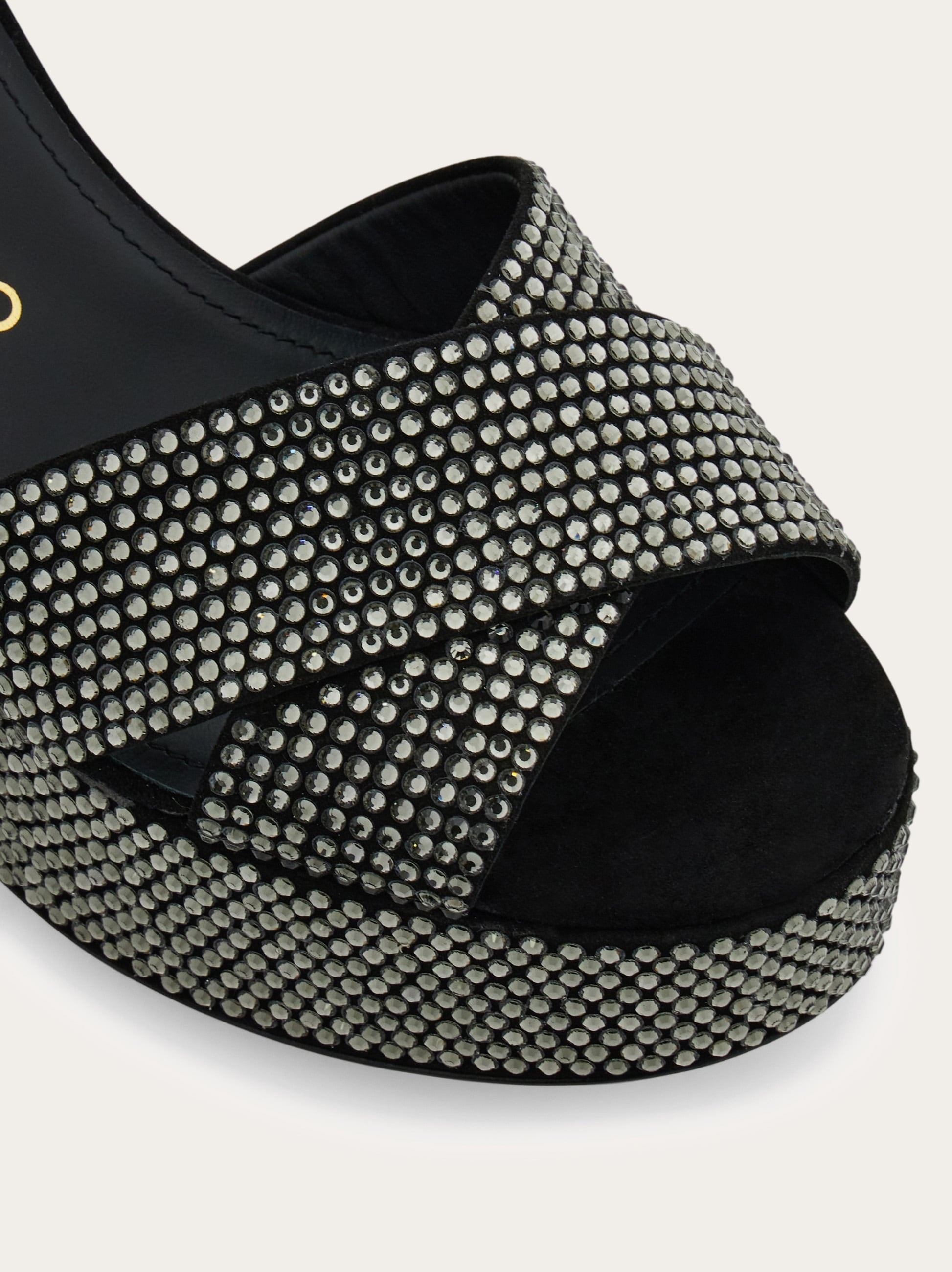 Crystal-embellished platform sandal - 6