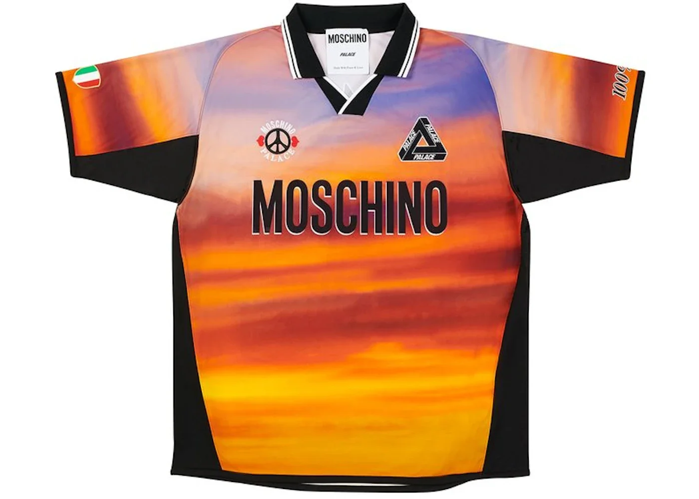 Palace Moschino Football Shirt Orange Cloud - 1