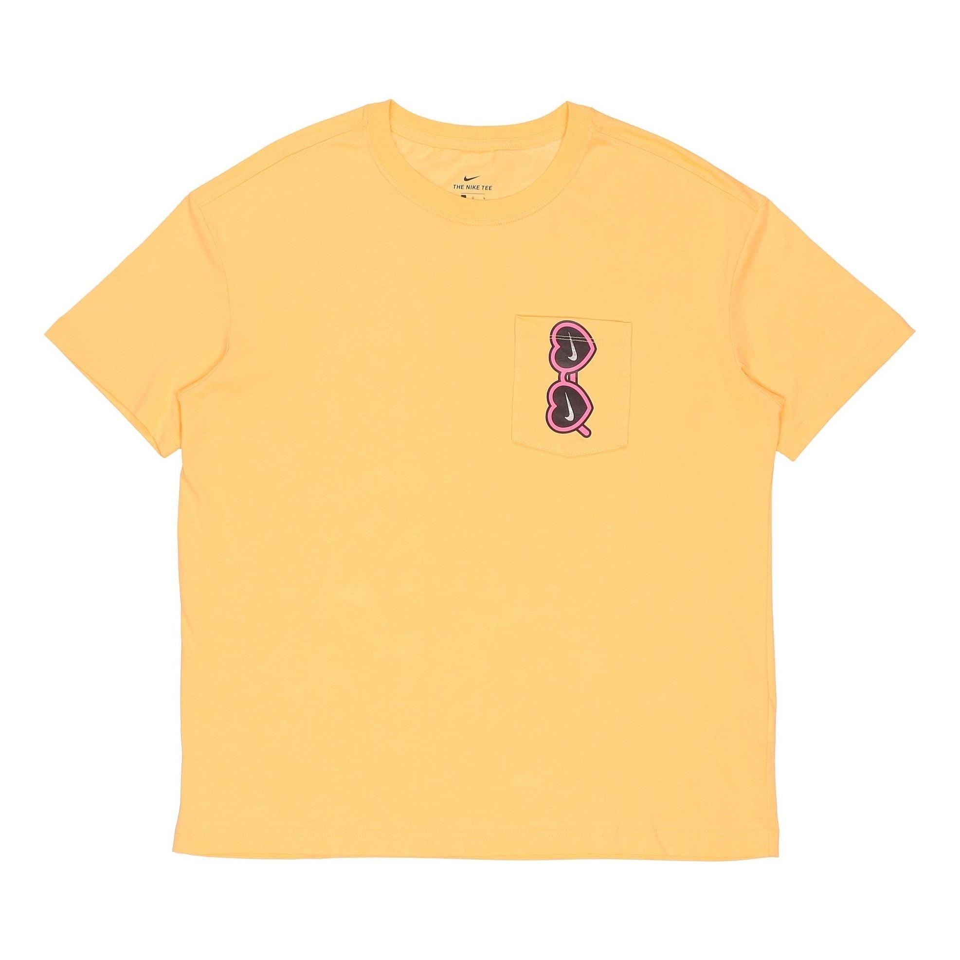 (WMNS) Nike Sportswear Love Sunglasses Printing Pocket Short Sleeve Washed 'Yellow' CU9700-795 - 1