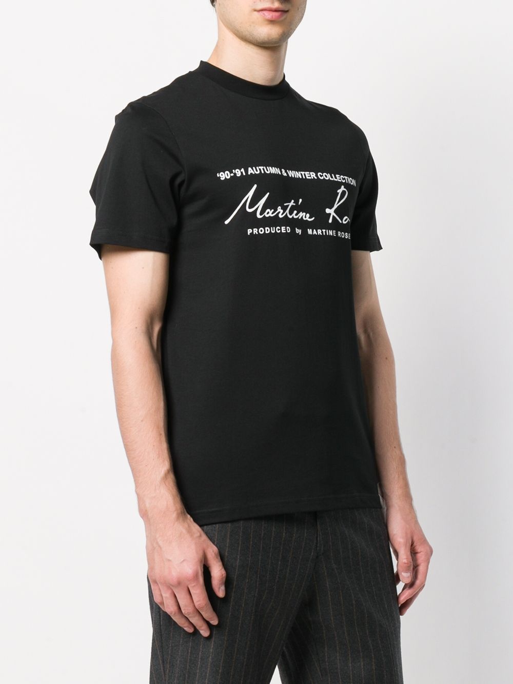 logo print cotton T-shirt - 4