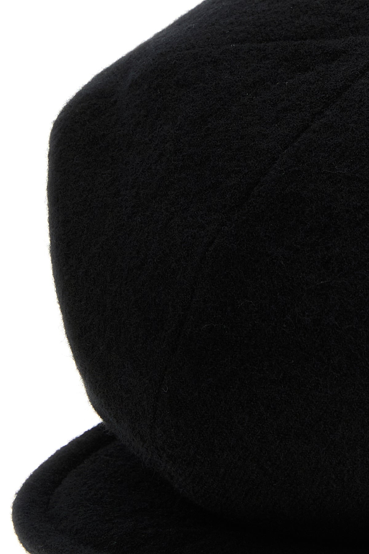 Black wool baker boy hat - 4