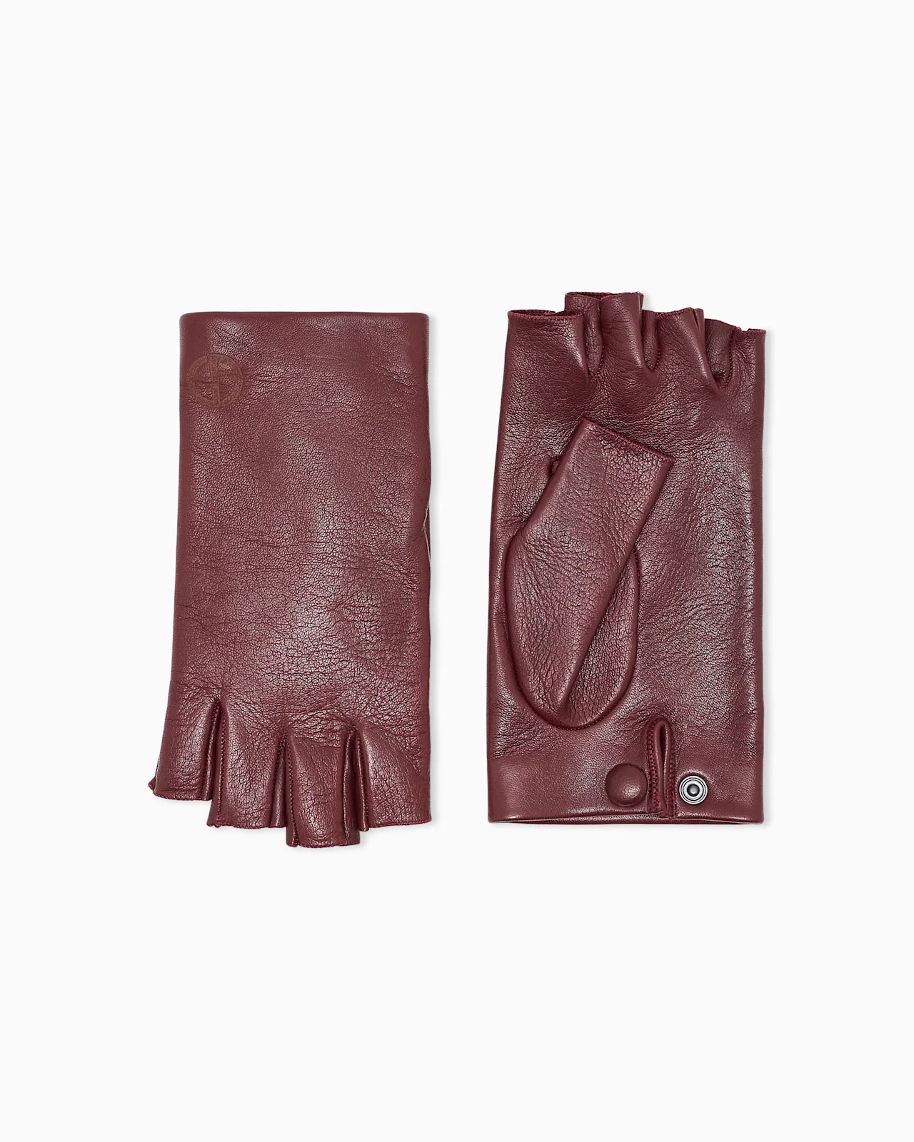 NAPPA CUFFS WITH BUTTON AND EMBOSSED LOGO - 1