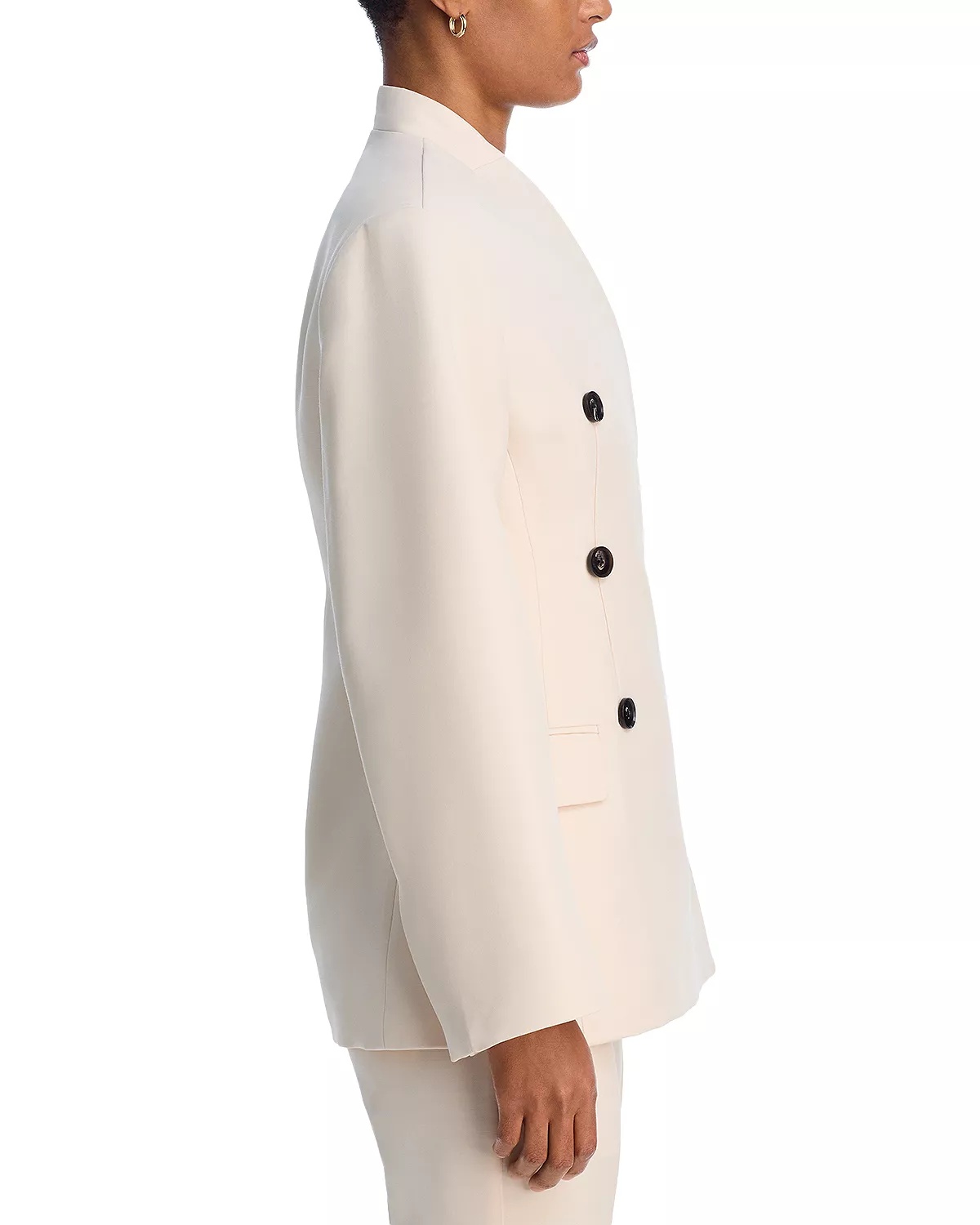 Collarless Jacket - 4