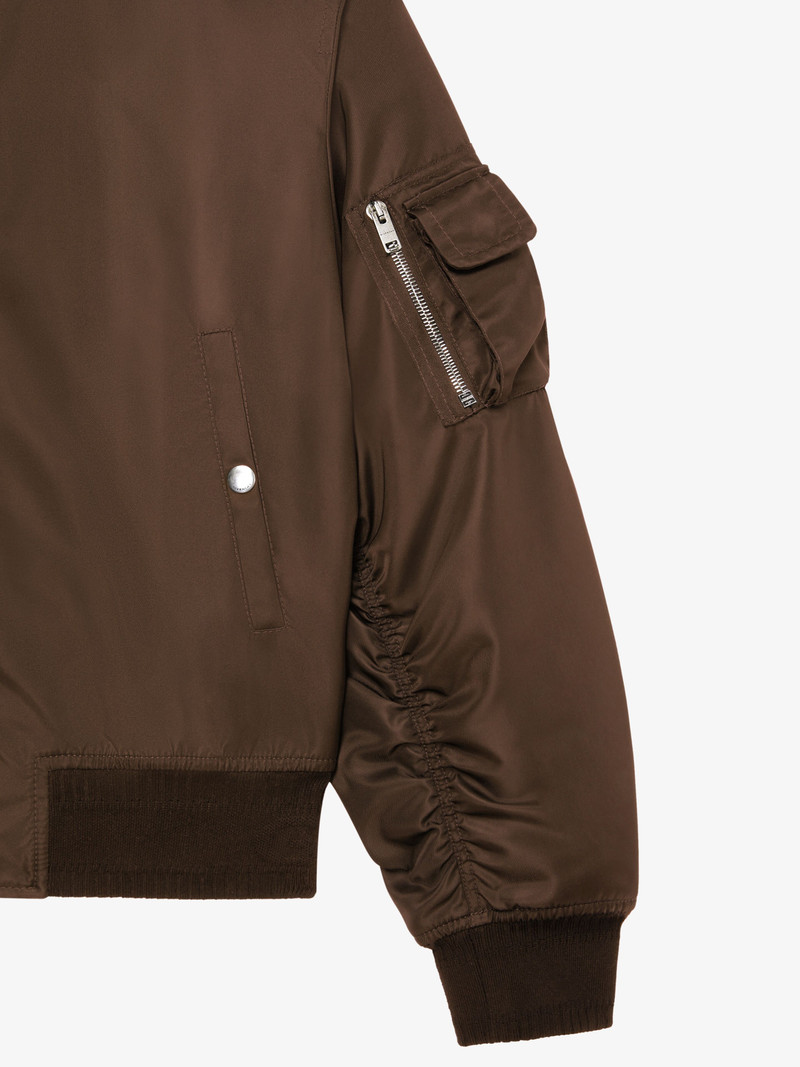 BOMBER JACKET IN EMBROIDERED NYLON 5