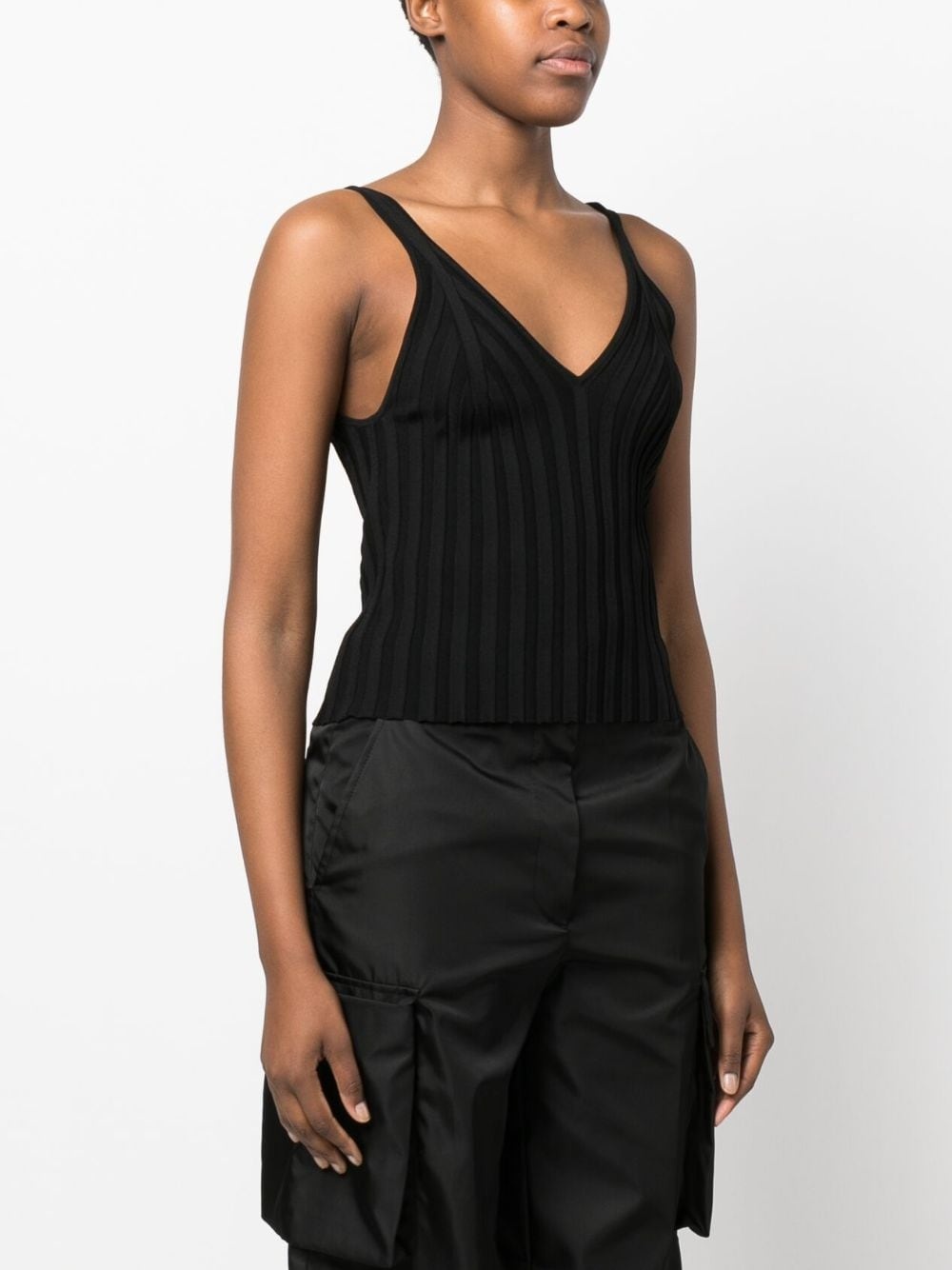 Angela V-neck knitted top - 3
