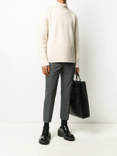 Neil Barrett cropped mid-rise tailored trousers outlook