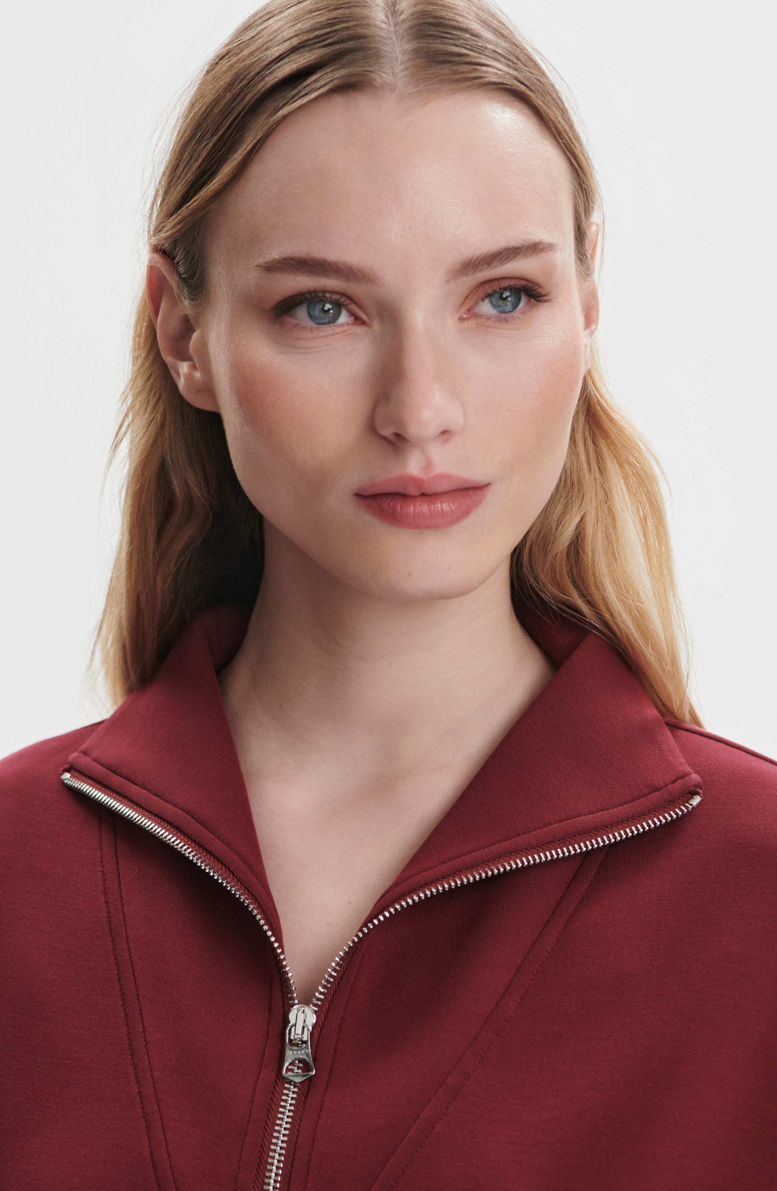 Varley Hawley Half-Zip Sweatshirt in New Maroon at Nordstrom - 4