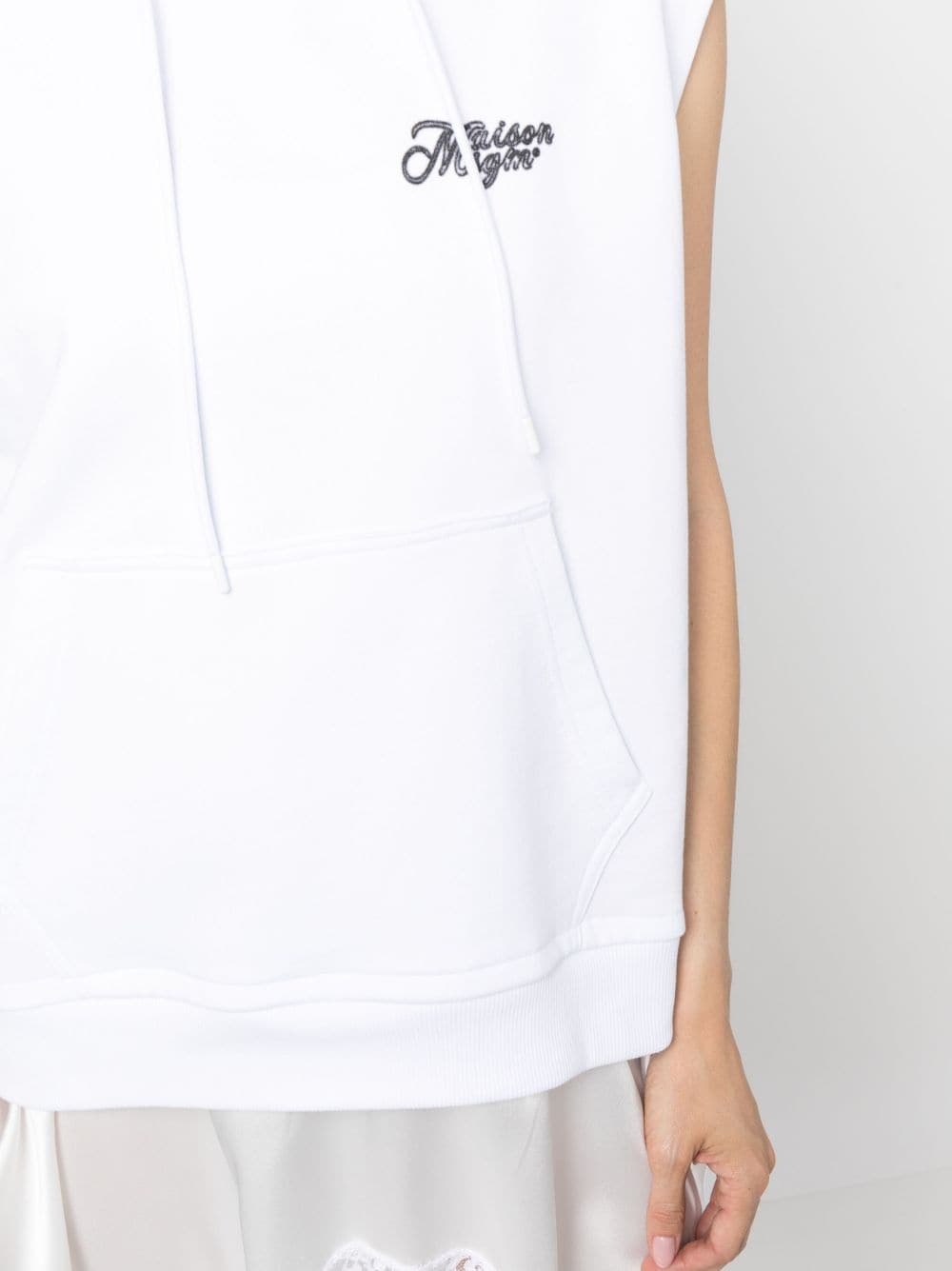 logo-print lace-trim minidress - 5