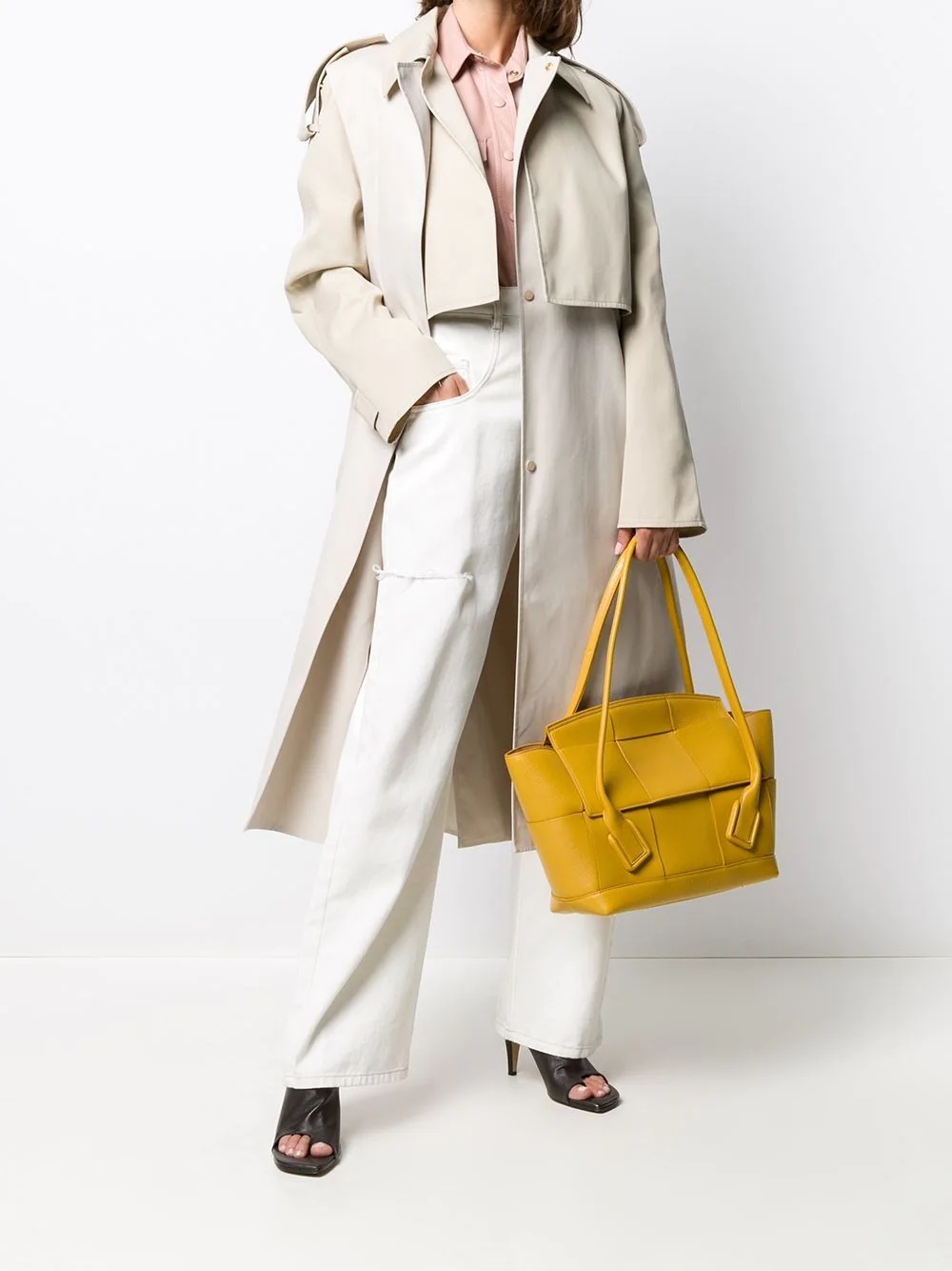 double layer trench coat - 2