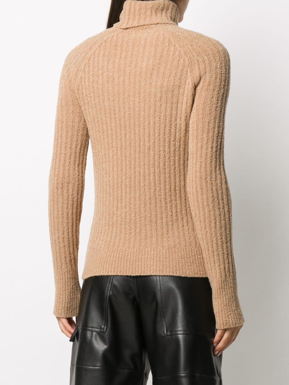 rib-knit rollneck jumper - 4