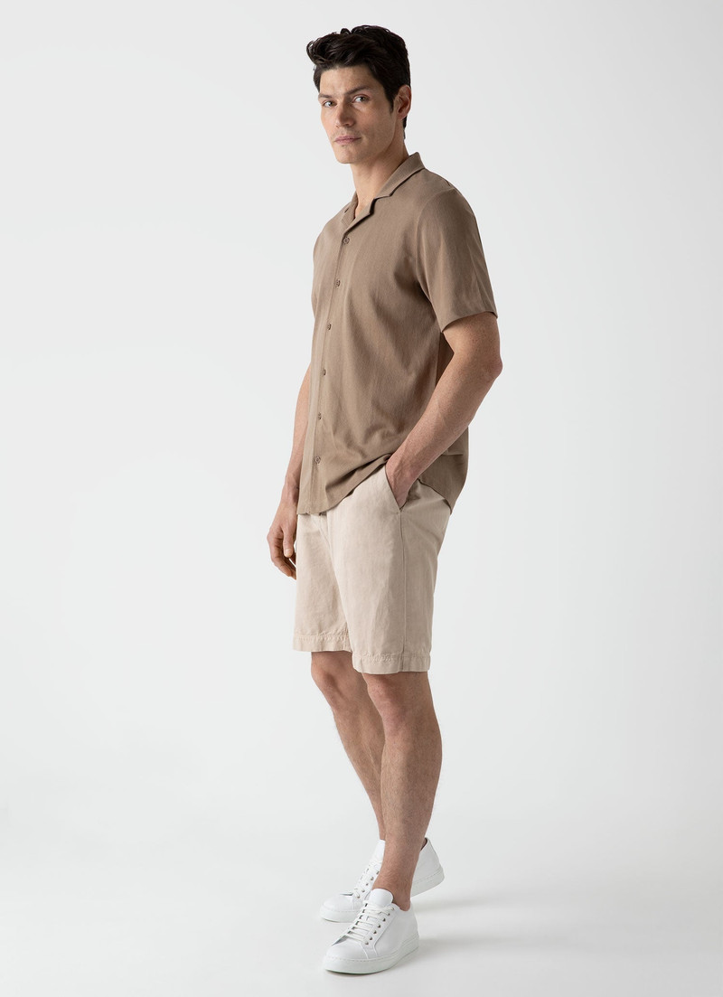 Sunspel Sunspel x MR PORTER Mesh Knit Short Sleeve Shirt outlook