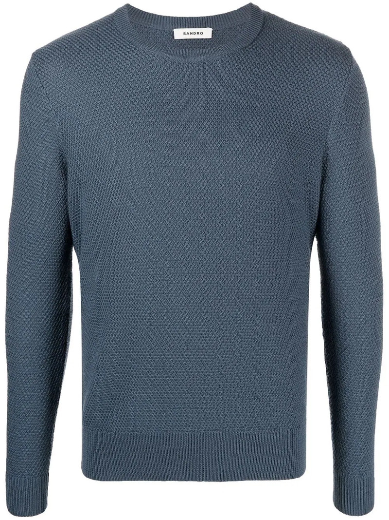brioche-stitch wool-blend jumper - 1