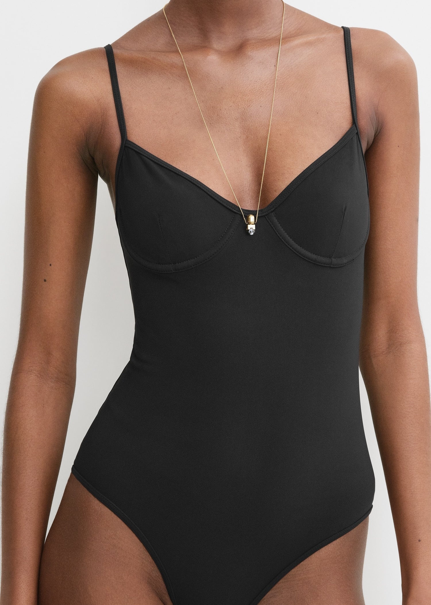 Half-cup swimsuit black - 5