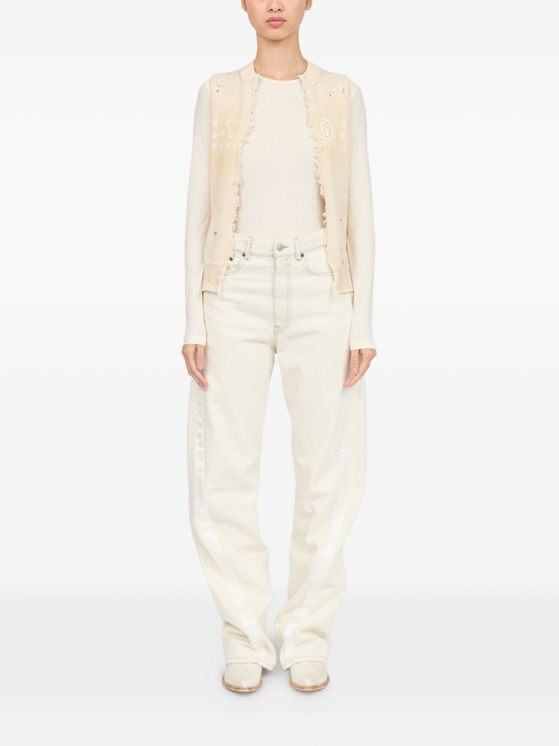 MM6 Maison Margiela Signature Numbers motif waistcoat outlook