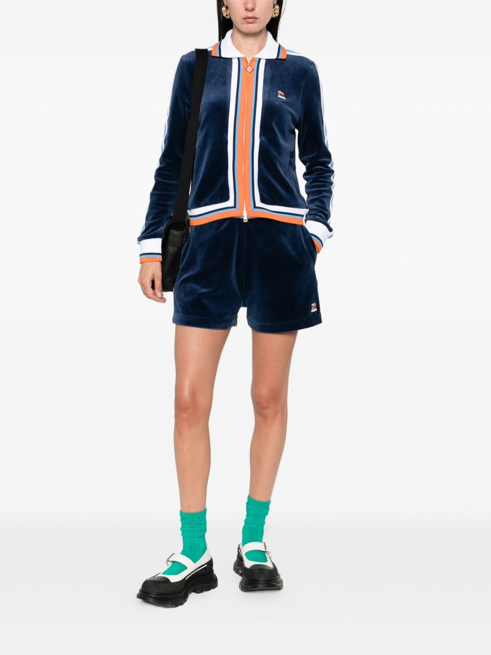Montagne striped velvet jacket - 2