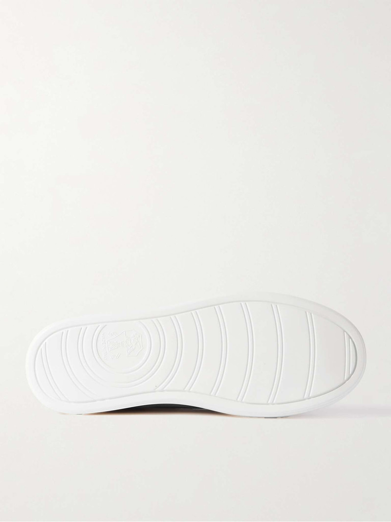 Urano Leather-Trimmed Suede Sneakers 3