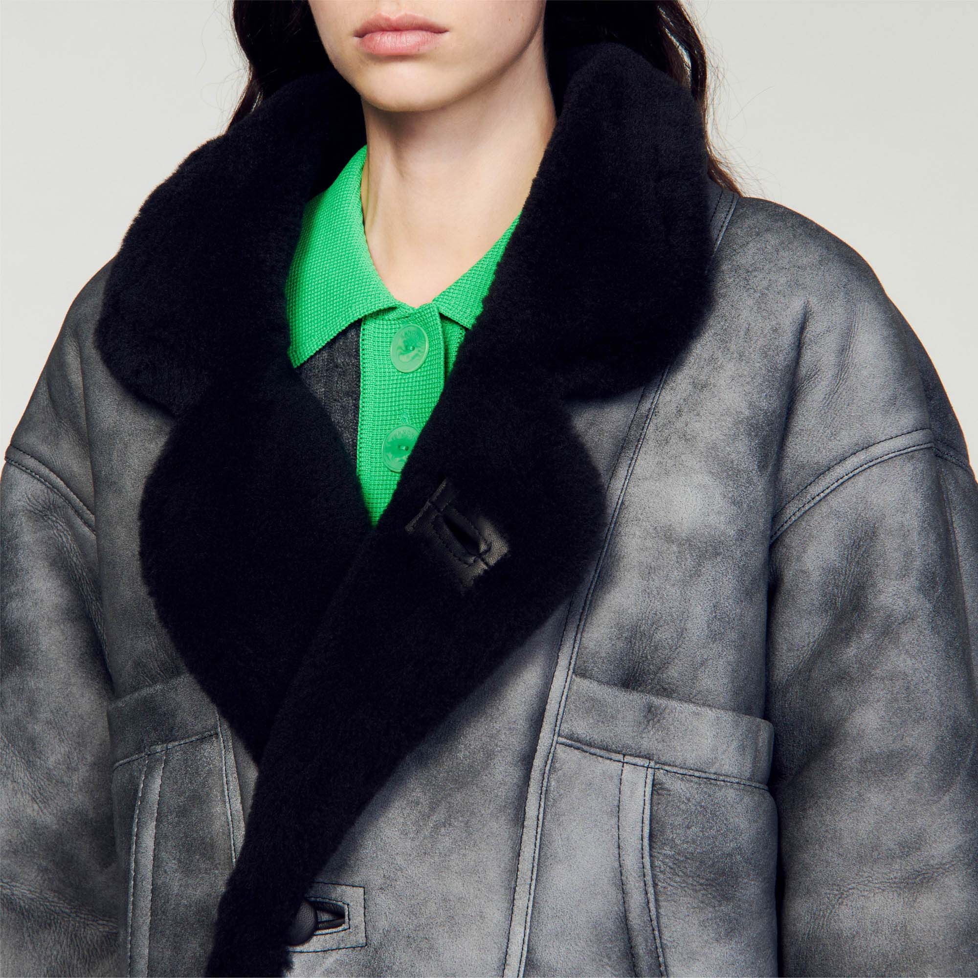 SHEARLING COAT - 4